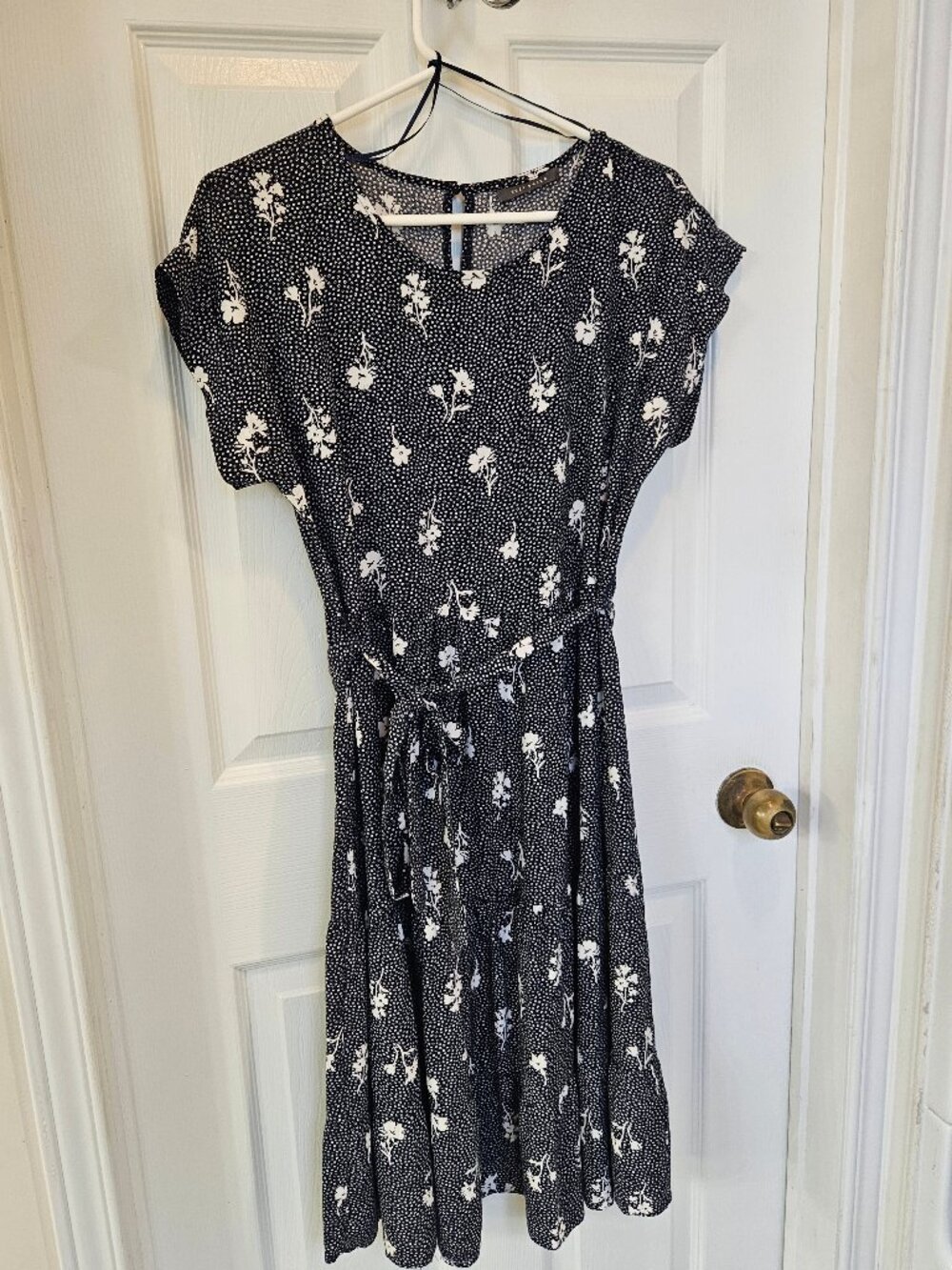 Tiered Flower Print Dress